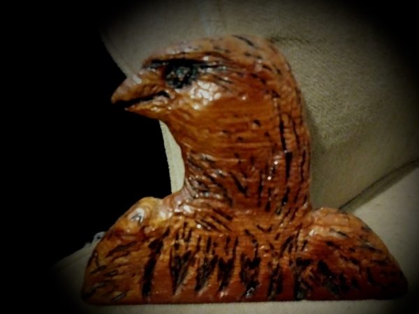 Eagle head bust